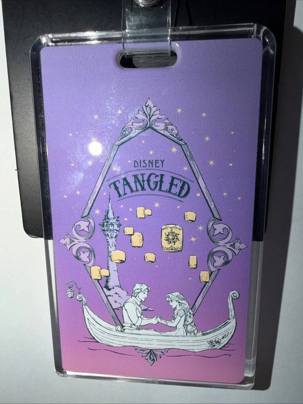 Loungefly Disney Tangled Rapunzel & Flynn Retractable Lanyard ID Holder NEW